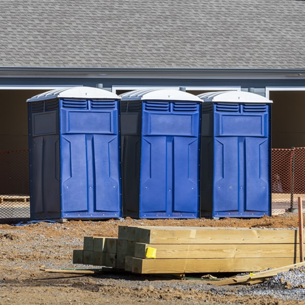 how do you dispose of waste after the porta potties have been emptied in Meservey